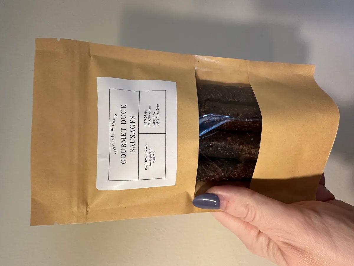 Gourmet duck sausages