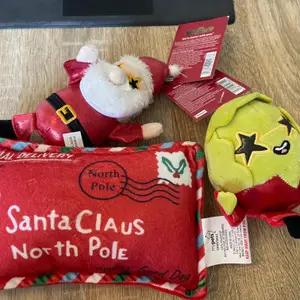3 bnwt Christmas dog toys - Image 1