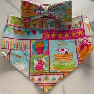 Dog Birthday Bandana & Dickie Bow Set - Image 1