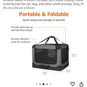 Amazon Basics 4-Doors Portable Soft-Sided Folding - Image 4