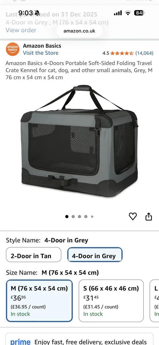 Amazon Basics 4-Doors Portable Soft-Sided Folding