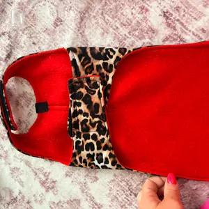 Leopard Print Dog Coat with D Ring thumbnail 2