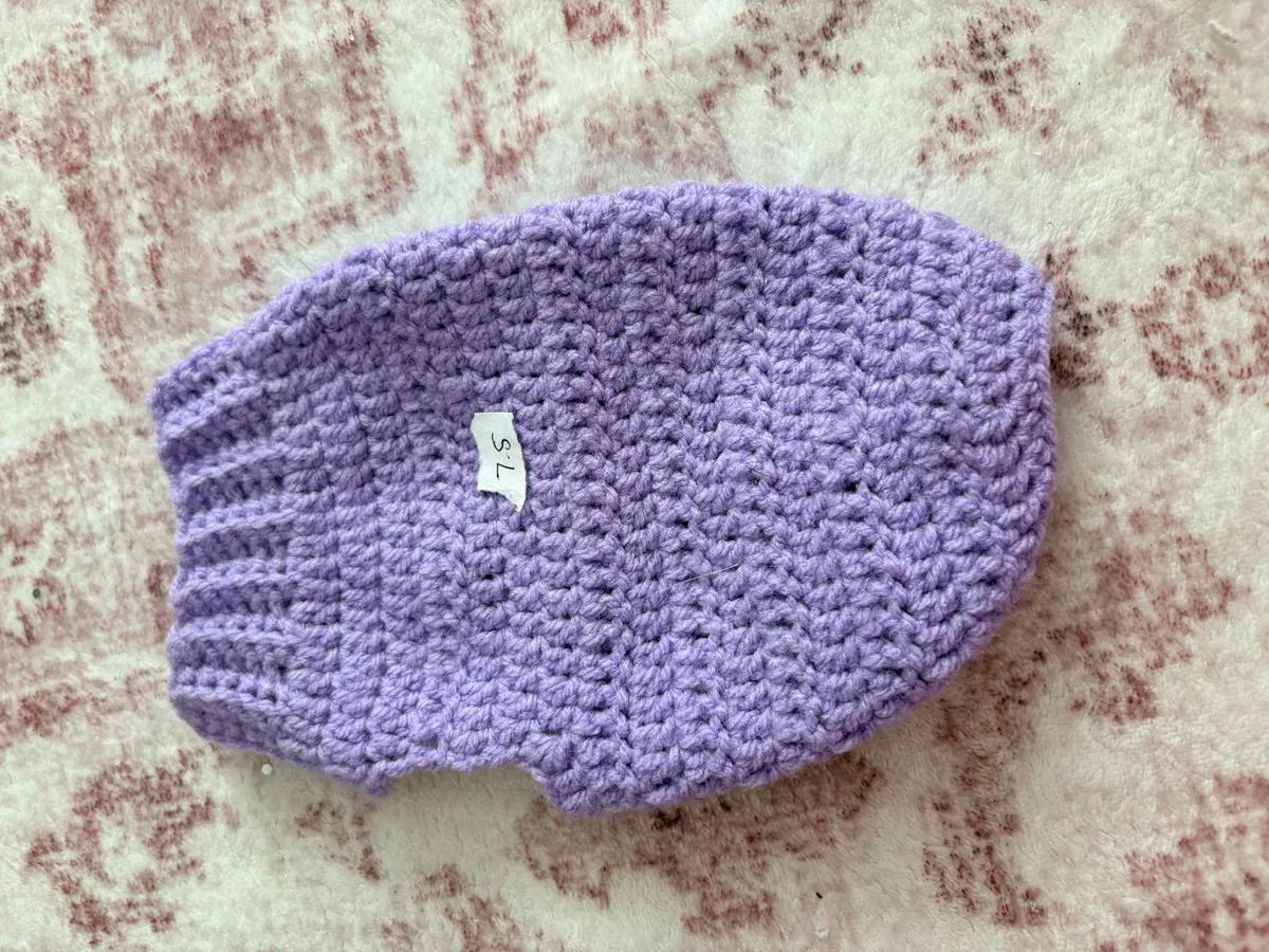 Handmade knitted puppy jumper 7.5” back