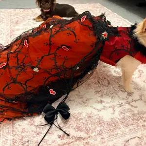 XS Queen of Hearts Dog Pageant Dress thumbnail 2
