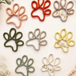 Personalised Tricotin Paw Print Wall Decor 🐾 thumbnail 2