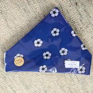 Hand made football dog collar bandana large