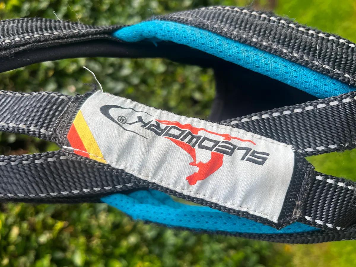 Dog Canicross Harness Sledworks G3 Petrol Blue Size 2