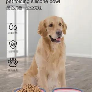 Portable Pet Silicone Foldable Cat & Dog Hanging Pet Water Bowl, Anti-Choking Feeding Double Bowl thumbnail 2