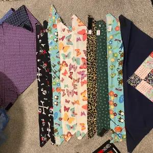 Job lot of 400+ Handmade fabric dog collars, leads, harnesses and bandanas thumbnail 3