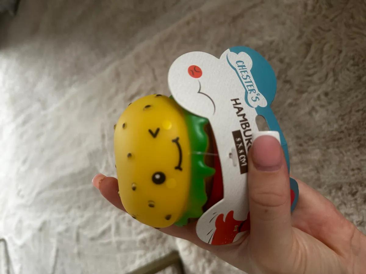 Dog hamburger toy