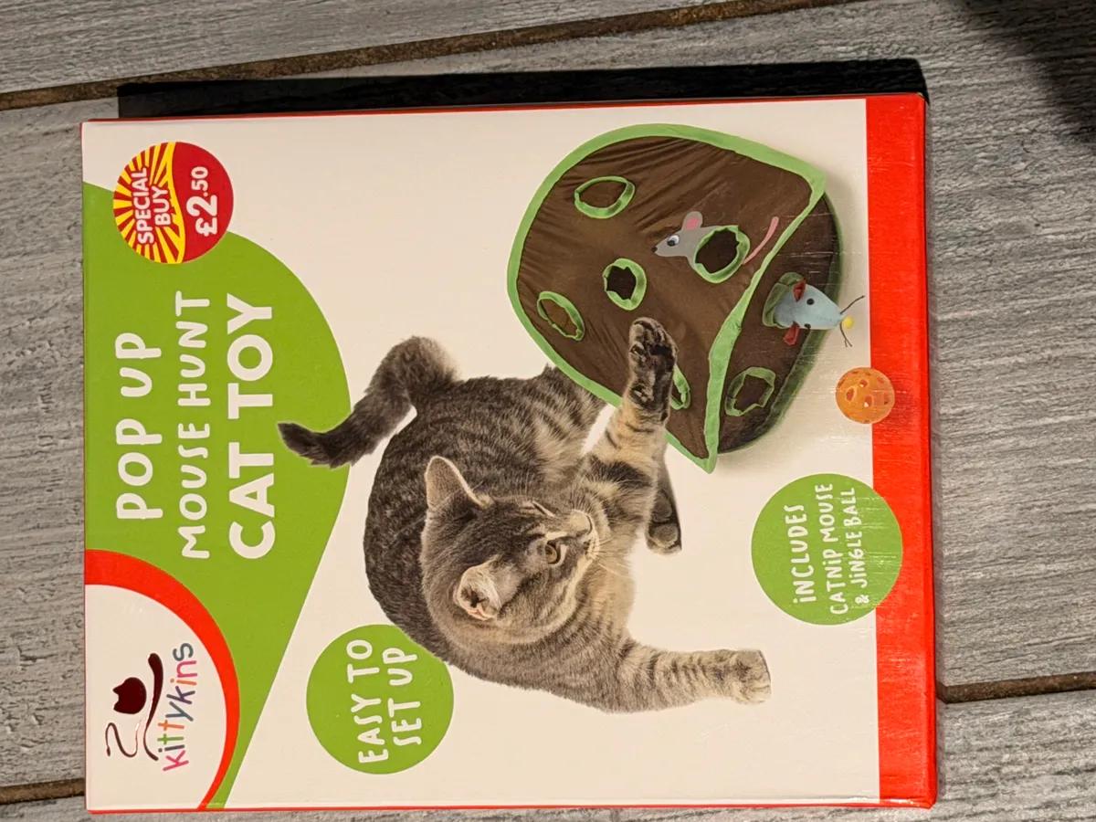 Pop up mouse hunt cat toy