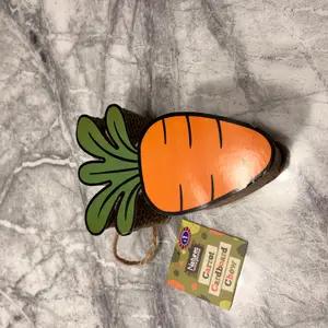 Carrot cardboard chew