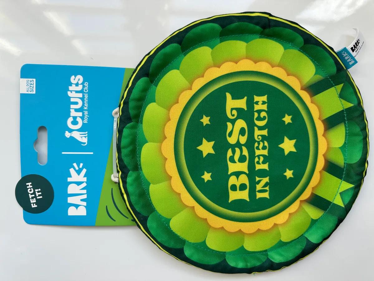 Bark dog frisbee