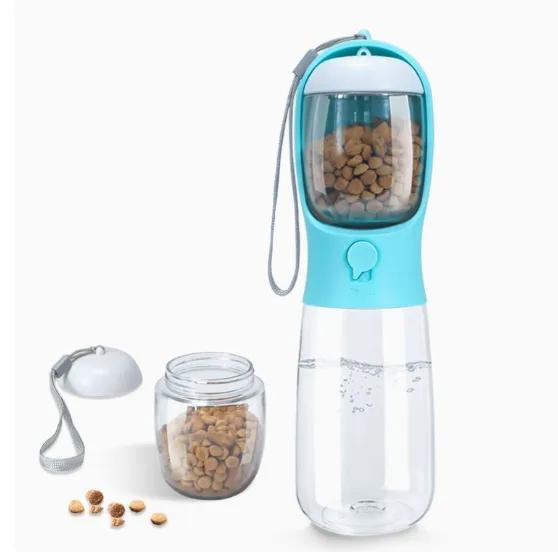 Portable Pet Water & Food Bottle – Travel Feeder for Dogs & Cats